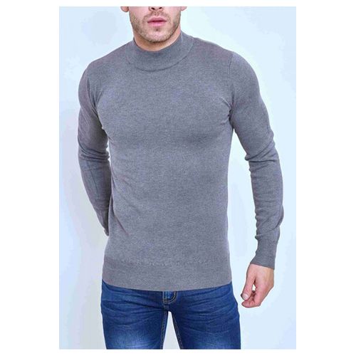 Pull Manches Longues Gris Homme