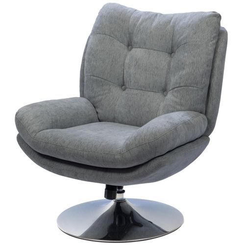 Fauteuil Magnum Gris Clair Chrome