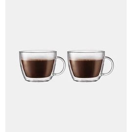 Bodum - Lot De 2 Tasses À Café - Bistro - 45 Cl - Noir