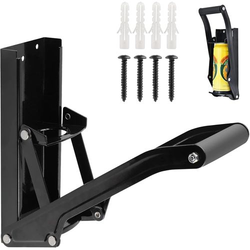 Presse Canette,16Oz Compacteur De Boîtes,500Ml Can Crusher,Presse-Canette Can Crusher & Ouvre-Bouteille Intégré,Compacteur Canette Bière Soda/Broyeur De Canette À Bière (Noir)