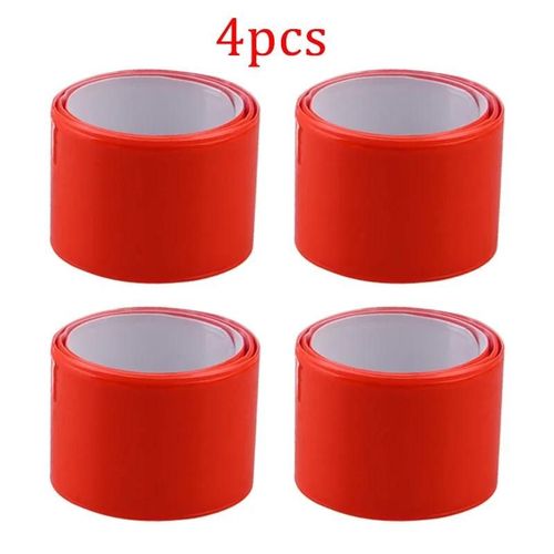 Bandes De Moulage Pour Vélo,Surintendant De Sécurité,Jambes De Fer,Sangle Lourde,Matériau De Coulée,Sécurité Routière,Manteau De Pluie,Ruban Adhésif,1 Pièce,4 Pièces - Type Orange-4pcs #B