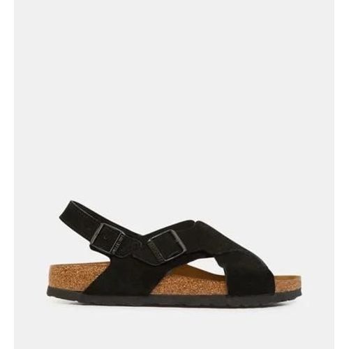 Birkenstock Sandales Plates Tulum Cuir Suède Noir