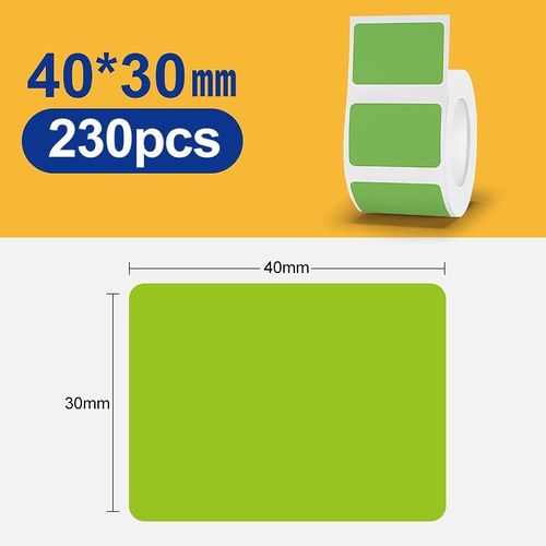 rouleau de papier adh¿¿sif color¿¿ pour imprimante ¿¿ papier thermique B21/B3S",pour la maison et le bureau,rond et carr¿¿,"autocollant imprimable - Type 1 Roll 4030Green