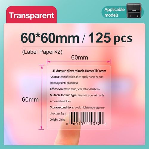 rouleau de papier adh¿¿sif color¿¿ pour imprimante ¿¿ papier thermique B21/B3S",pour la maison et le bureau,rond et carr¿¿,"autocollant imprimable - Type 1 Roll 6060T