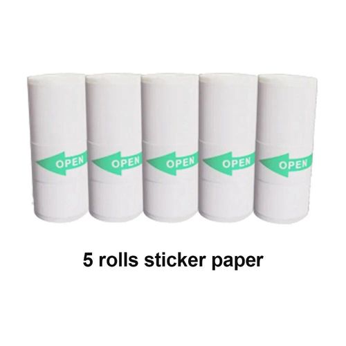 Mini imprimante ¿¿ papier thermique portable",imprimante d'¿¿tiquettes,mini-imprimante Bluetooth sans encre,"autocollant 57mm - Type 5 Rolls Sticker