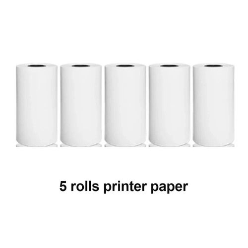 Mini imprimante ¿¿ papier thermique portable",imprimante d'¿¿tiquettes,mini-imprimante Bluetooth sans encre,"autocollant 57mm - Type 5 Rolls Thermal