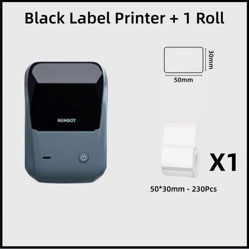 NIIMBOT B1-¿¿tiqueteuse Portable",Imprimante Thermique,Mini Code-barres,Autocollant de Code QR,Rouleaux de Papier,¿¿tiquette de Cable,"20-50mm - Type B1 50X30 1roll
