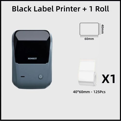 NIIMBOT B1-¿¿tiqueteuse Portable",Imprimante Thermique,Mini Code-barres,Autocollant de Code QR,Rouleaux de Papier,¿¿tiquette de Cable,"20-50mm - Type B1 40X60 1roll