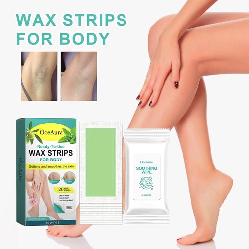 Bandes De Cire Pour Le Corps Bandes De Cire Pour Le Visage Jambes Aisselles Bikini Brésilien Femmes Naturellement Formulé Bandes De Cire Gao1440