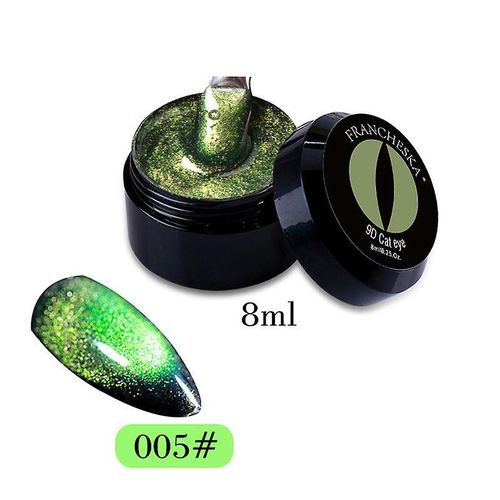 Mardi Gras Cadeaux Polonais 9D Nail Gel Magnet Brillant Yeux Gel Nail Art LED Gel Magnet Slice 8ml