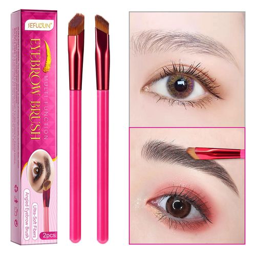 Multifonctionnel Brosse À Sourcils Grive Gadget Carrés Brosse À Sourcils Maquillage Brosse À Sourcils Correcteur Maquillage Angle Sourcils Poudre Brosse 2pcs Gao1449