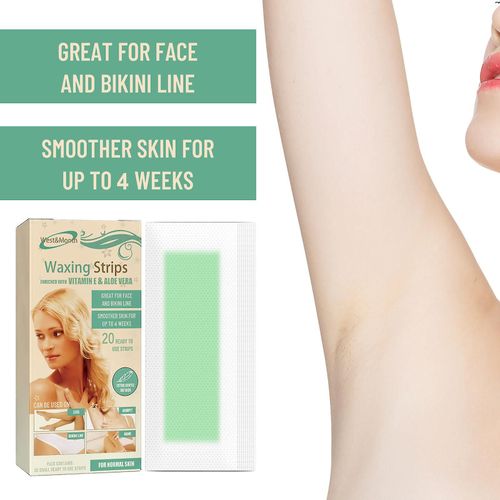 Bandes De Cire Pour Les Jambes Du Visage Sous Les Aisselles Bikini Brésilien Femmes Bandes De Cire Formulées Naturellement 
