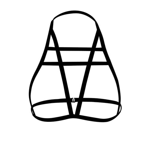 Sexy Femmes Dames Hollow Strappy Bra Cage Crop Top Bustier Tops