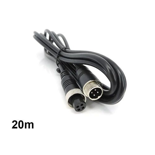 Cable d'alimentation de connecteur vid¿¿o d'extension d'aviation pour voiture",camion,bus,moniteur,fil de cam¿¿ra,noyau 4 broches male ¿¿ 600,1 m,3 m,5 m,10 m,15 m,"20m - Type 20m male to female