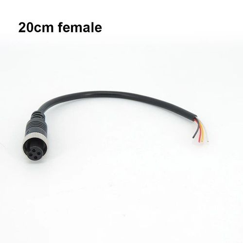 Cable d'alimentation de connecteur vid¿¿o d'extension d'aviation pour voiture",camion,bus,moniteur,fil de cam¿¿ra,noyau 4 broches male ¿¿ 600,1 m,3 m,5 m,10 m,15 m,"20m - Type 20cm female
