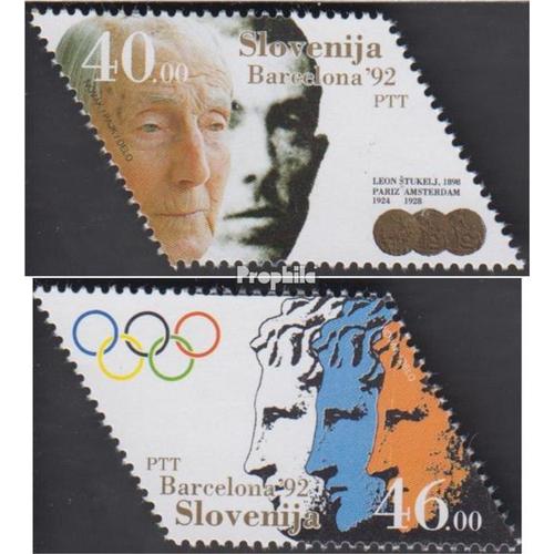 Slovénie 27-28 (Complète Edition) Neuf Avec Gomme Originale 1992 Jeux Olympiques Été