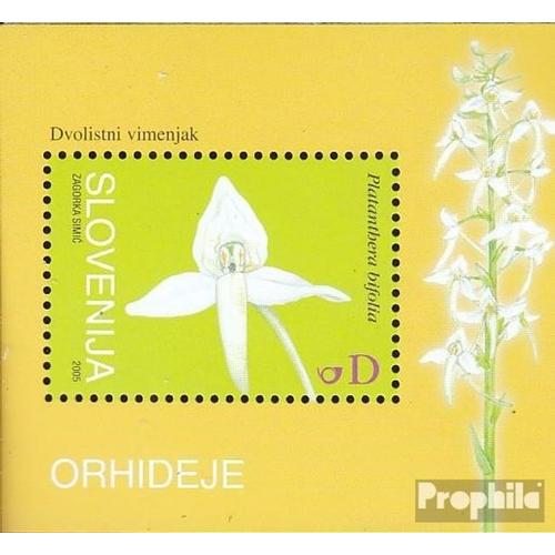 Slovénie Bloc 25 (Complète Edition) Neuf Avec Gomme Originale 2005 Orchidées