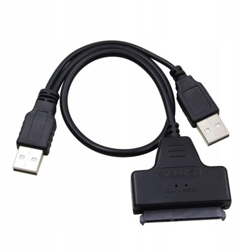 Adaptateur de câble USB double SATA vers 22 broches