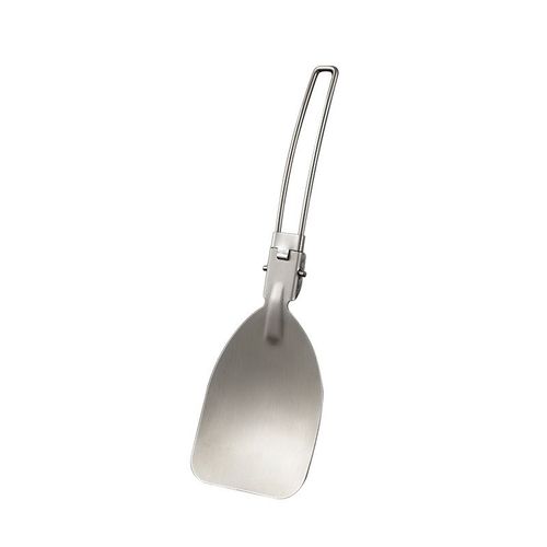 Spatule À Frire Pliante Pour L'extérieur Camping Portable Spatule À Riz En Acier Inoxydable 304 Bbq Couverts De Pique-Nique Randonnée Spatule De Voyage