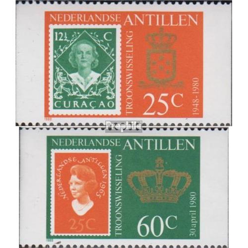 Néerlandais Antilles 417c-418c (Complète Edition) Neuf Avec Gomme Originale 1980 Beatrix