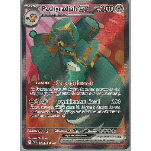 Carte Pokémon - Pachyradjah Ex - 245/193 - Secrète-Rare - Ev2 Evolutions À Paldea