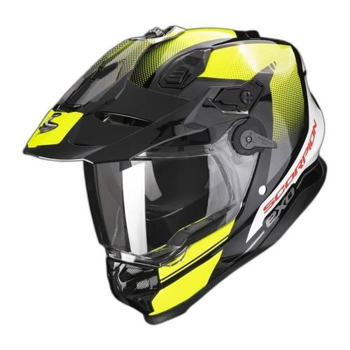 Casque Moto Intégral Scorpion Adf-9000 Air Trail Ece 22-06 - Noir/Jaune Fluo - S