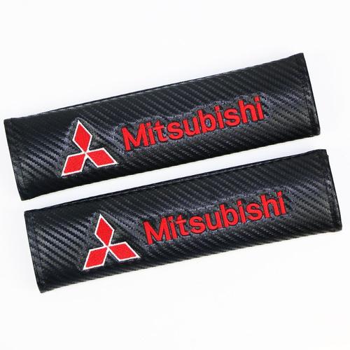 2pcs Housses Pour Ceintures De Sécurité-Housse Protection Harnais D'épaule Pour Mitsubishi