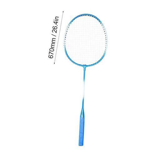 Ensemble De Raquettes De Badminton Portables Pour 2 Personnes,Équipement De Jardin Et De Plage,Double Raquette Professionnelle Pour Enfants - Type Blue B