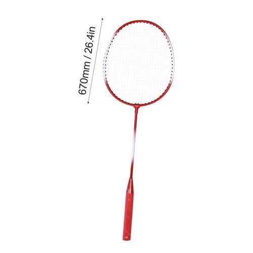 Ensemble De Raquettes De Badminton Portables Pour 2 Personnes,Équipement De Jardin Et De Plage,Double Raquette Professionnelle Pour Enfants - Type Red A
