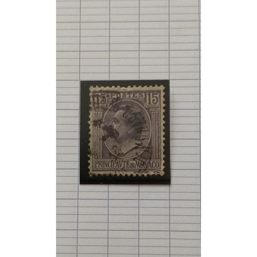 L80 -- Timbre Oblitéré Monaco N ° 77a -- Année 1924 -- " Effigie Du Prince ".