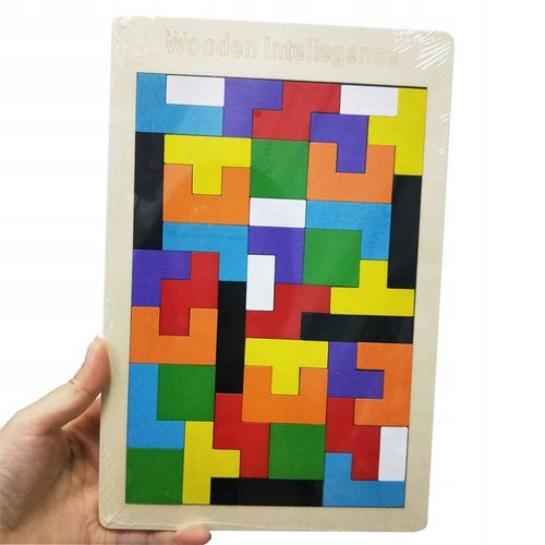 Enfants Tetris Puzzle En Bois Premiers Jouets