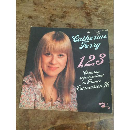 Disque Vinyle 45t Catherine Ferry "1,2,3"