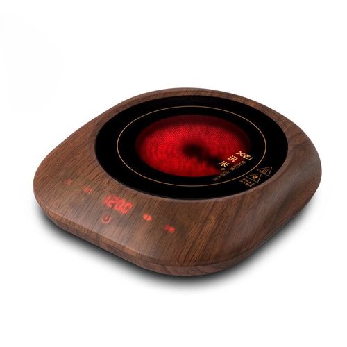 Réchaud électrique Smart Tea Maker,plaque chauffante,four chauffant,mini cuisinière à induction,multi-cuiseur,1200 V,220 W - Type Light wood grain