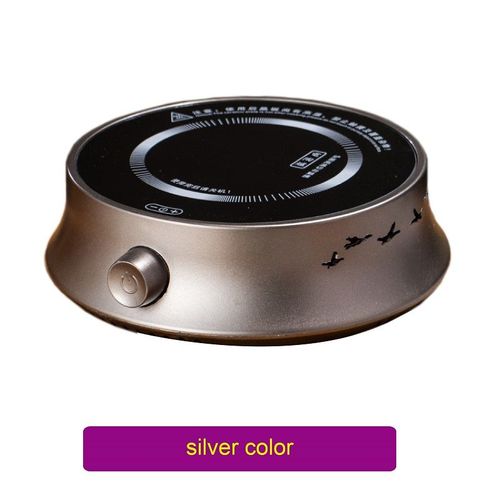 Poêle à poterie électrique,mini réchaud à thé domestique,étanche,silencieux,chaudière à eau,théière en verre de fer,220V,800W - Type Silver-EU Plug