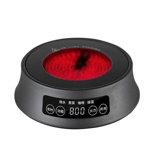 Réchaud à thé électrique en céramique en alliage d'aluminium,contrôle de la température à plusieurs vitesses,Smart Touch,maison,220V,800W - Type Grey-EU Plug