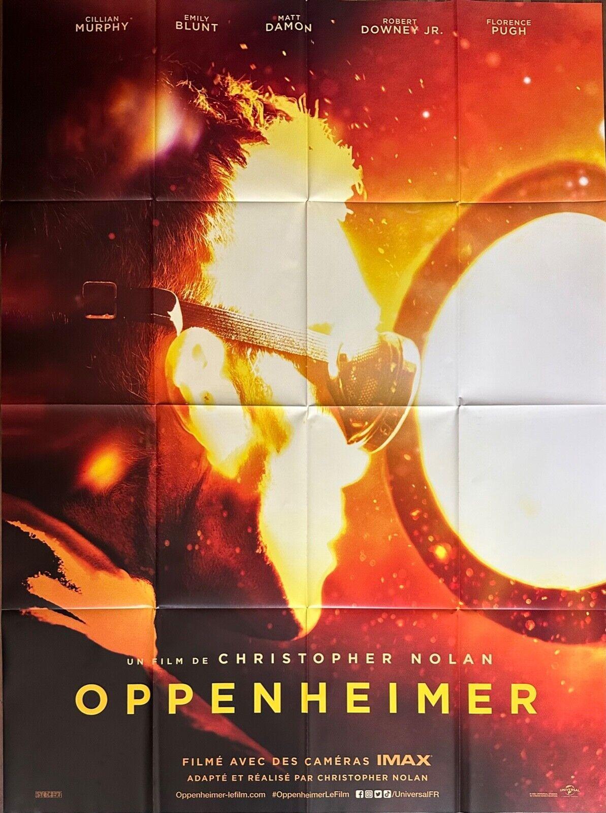 Oppenheimer - Affiche Originale De Cinéma - Format 120x160 Cm - Un