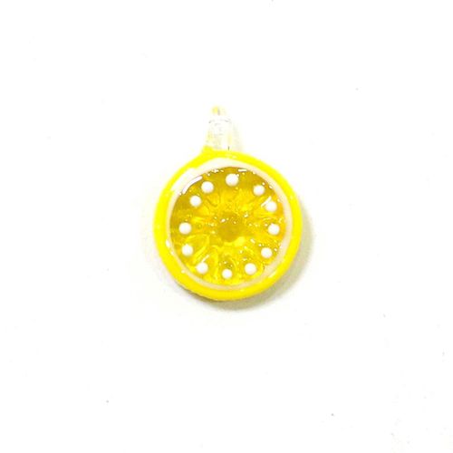 Breloques Colorées En Forme De Tranches De Citron Orange,2 Pièces,Mini Fruits,Ornement Pour Femmes,Bricolage De Bijoux,Accessoires De Fabrication De Collier