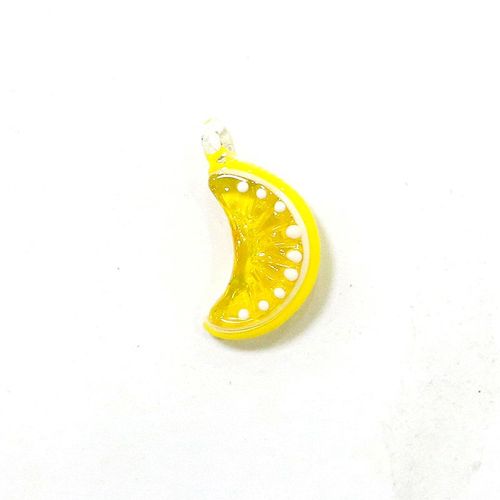 Breloques Colorées En Forme De Tranches De Citron Orange,2 Pièces,Mini Fruits,Ornement Pour Femmes,Bricolage De Bijoux,Accessoires De Fabrication De Collier