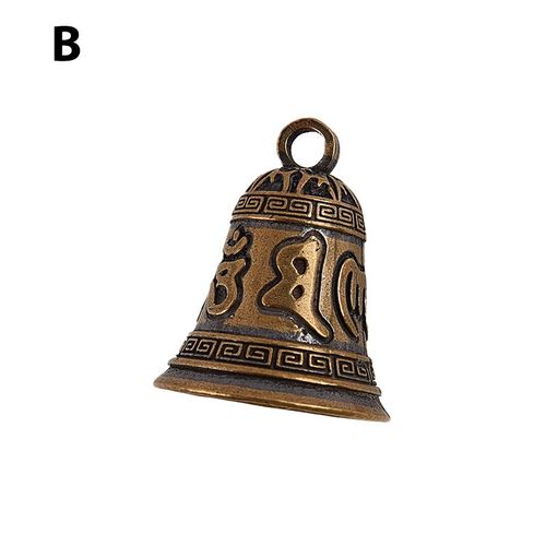 Cloche Tibétaine en Laiton Moulée Sous Pression,Magique,Bouton de Voiture,Cloche à Vent,en Bronze,Cadeau Créatif,Pendentif Feng Shui,pour la Maison