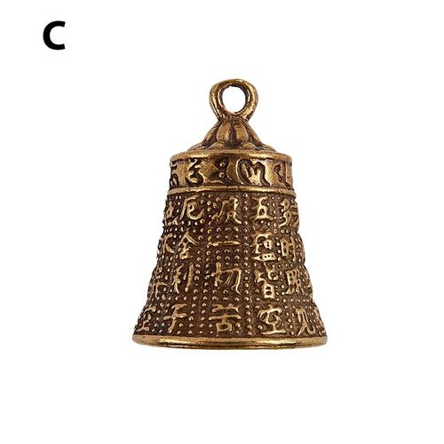 Cloche Tibétaine en Laiton Moulée Sous Pression,Magique,Bouton de Voiture,Cloche à Vent,en Bronze,Cadeau Créatif,Pendentif Feng Shui,pour la Maison