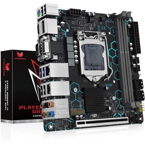 H97 Strong Lga 1150 Carte Mère Pour Processeur Intel Core I7/I5/I3/E3 De 4Ème Génération (Mini Itx, Ddr3, Pcie 3.0, Nvme M.2, Sata 6Gb/S, Vga/Dvi/Hdmi, Wifi M.2, Dual Lan)