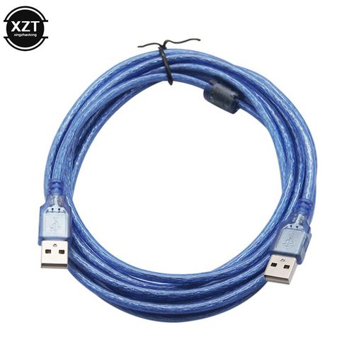 Câble USB 2.0 mâle à mâle,câble d'extension de type A,0.3m,0.5m,1m,1.5m,3m,appareil photo,disque dur - Type 3m with ring