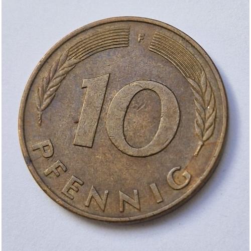 Pièce De Monnaie 10 Pfennig 1980 (F) Allemagne