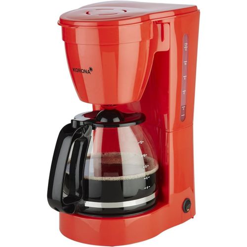 10117 Cafetière,Filtre À Café Pour 12 Tasses De Café,Verseuse En Verre,Rouge,800 Watts