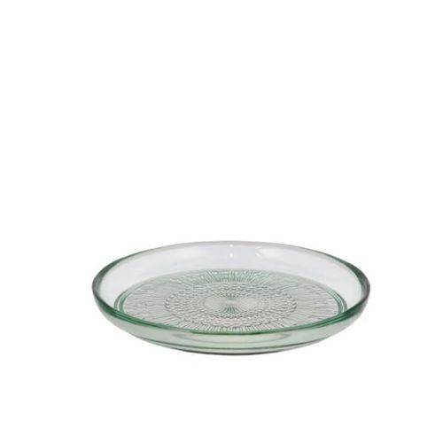 Coffert De 4 Assiettes À Dessert En Verre Vert 18 Cm