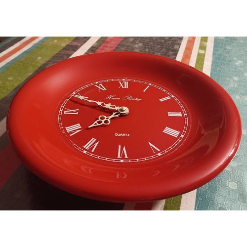 Superbe pendule a suspendre Céramique rouge