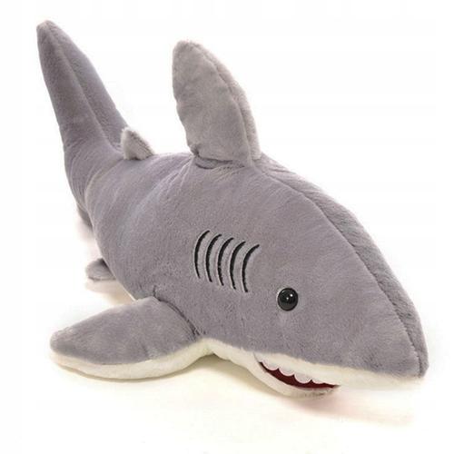 1pc Peluche Douce Requin Dolsl Gris Peluche