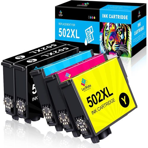 52Xl Pour Encre Epson 52 Et Cartouche Epson 52Xl,Pour Cartouche Epson Wf 286 Et Cartouche Epson Xp 51,Pour Epson Xp-51 515 515 5155 Wf-286 2865 288 2885 Imprimante (5 Paquets)