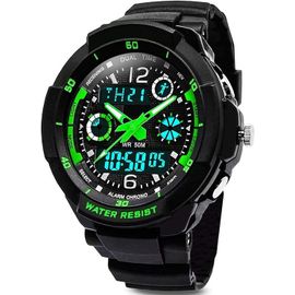 Digital Montres Pour Enfants Garçons - Aqsacokiya - 50 M Étanche Sports De Plein Air Montre Avec Alarme/Minuteur/Eclairage