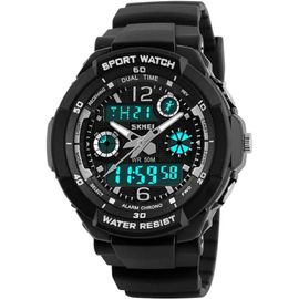 Montre Digitale Enfant Avec Chronometre,Alarme,Calendrier - Aqsacokiya - Montres Sport Pour Garcon Avec Bracelet En Silicone
